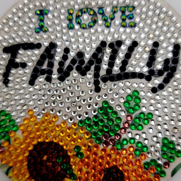 I Love Family Sunflower 🌻 Coaster - Picture 3 of 3
